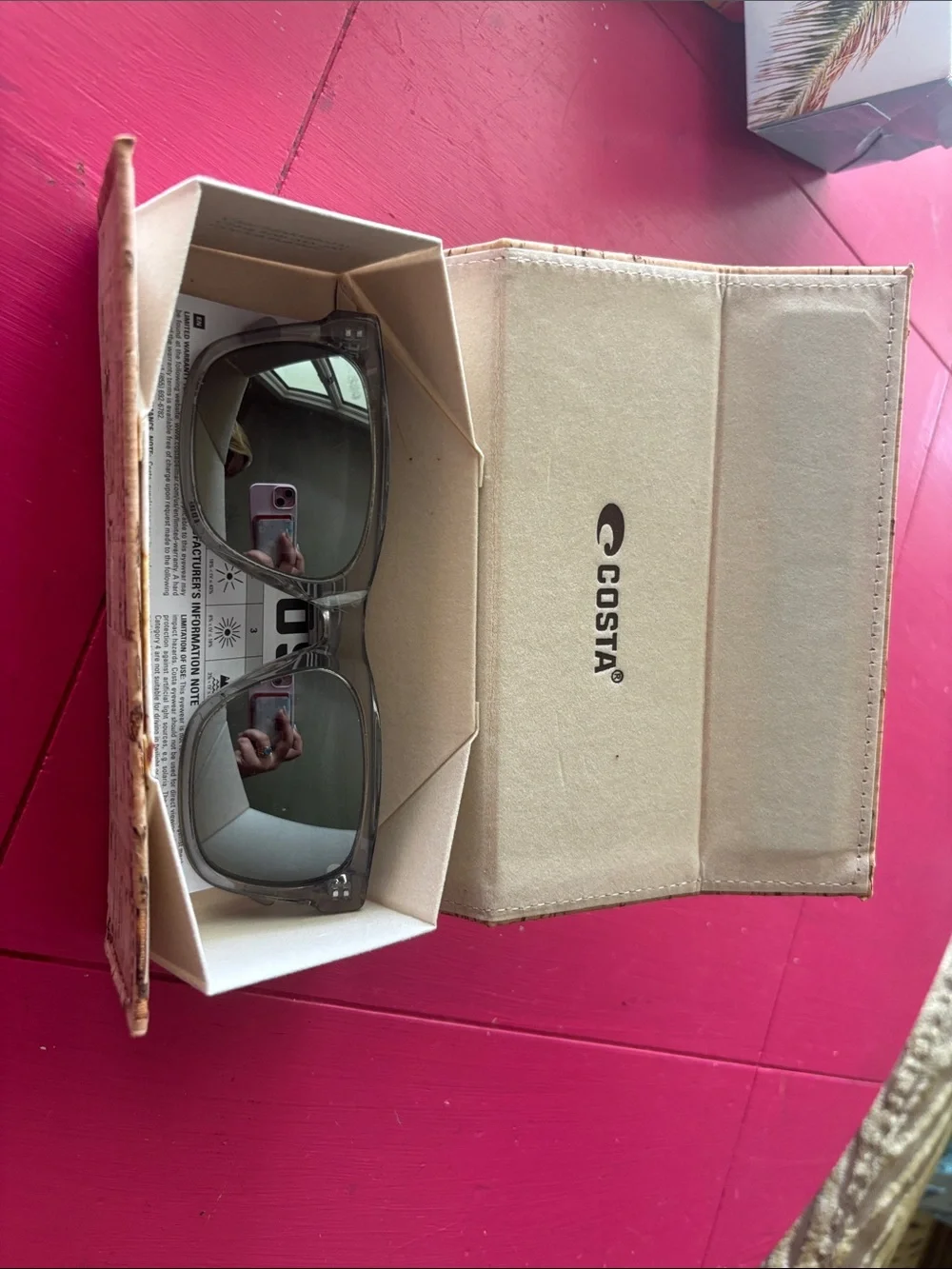 Costa Sunglasses with Olive Lenses and Translucent Brown Frame